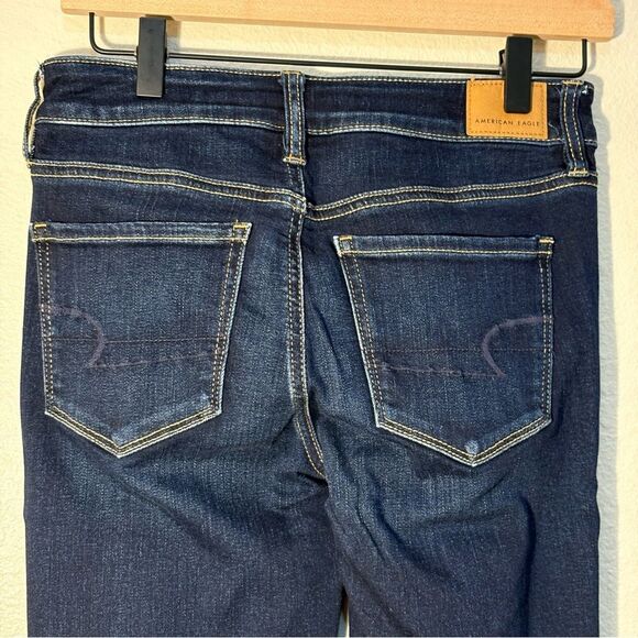 American Eagle Next Level Stretch Jeggings Jeans Women’s 4 Long Blue. - Picture 6 of 13